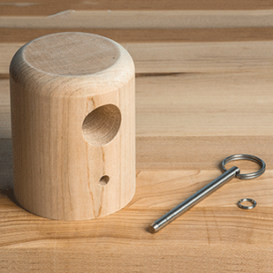 Wooden Clamp Hub with pin